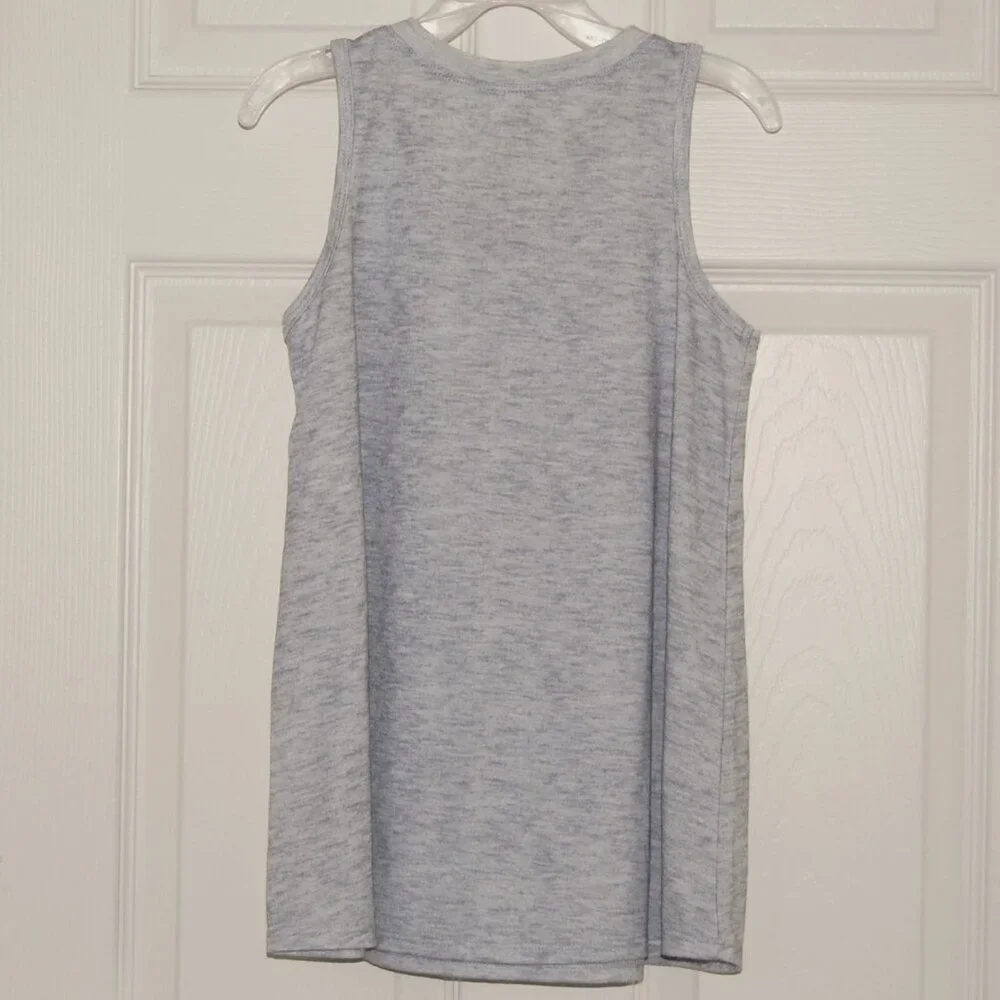 Justice Girls Size 8 Gray Sleeveless Top